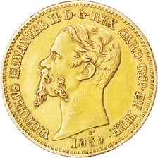 Moneta, STATI ITALIANI, SARDINIA, Vittorio Emanuele II, 20 Lire, 1859, Genoa