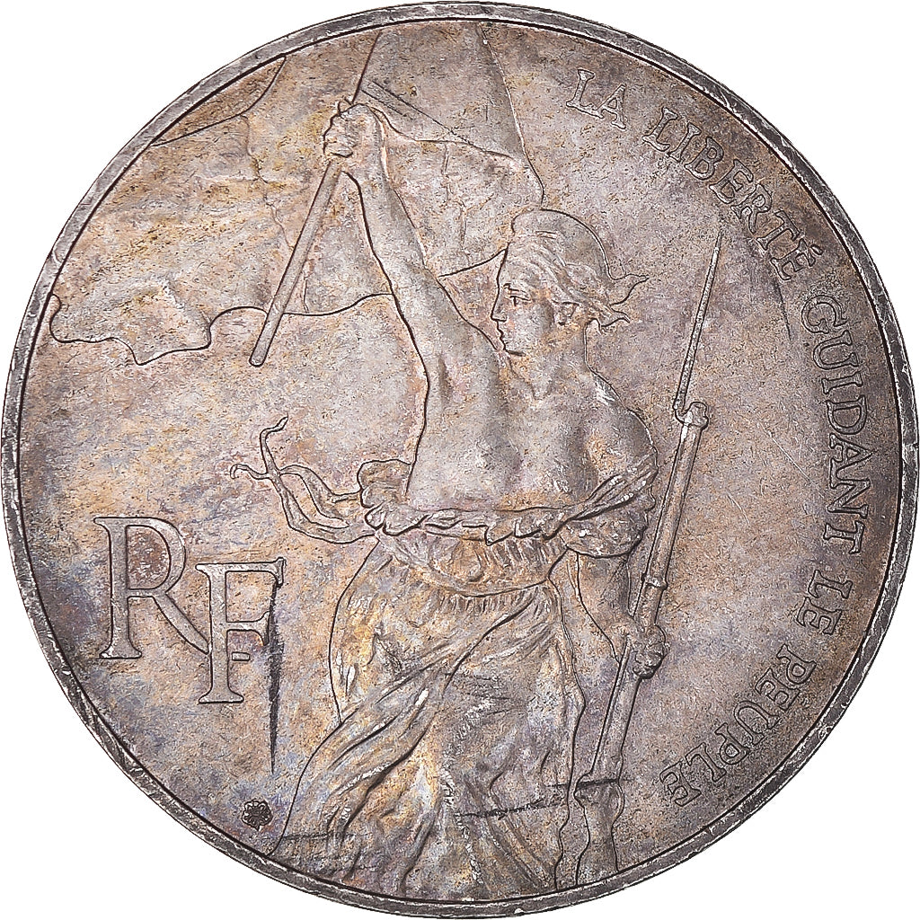 Coin, France, Liberté guidant le peuple, 100 Francs, 1993, AU(55-58), Silver