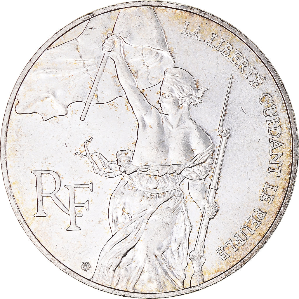 Coin, France, Liberté guidant le peuple, 100 Francs, 1993, MS(60-62), Silver