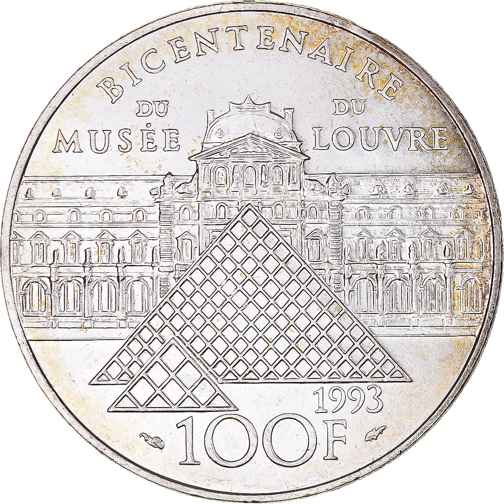 Coin, France, Liberté guidant le peuple, 100 Francs, 1993, MS(60-62), Silver