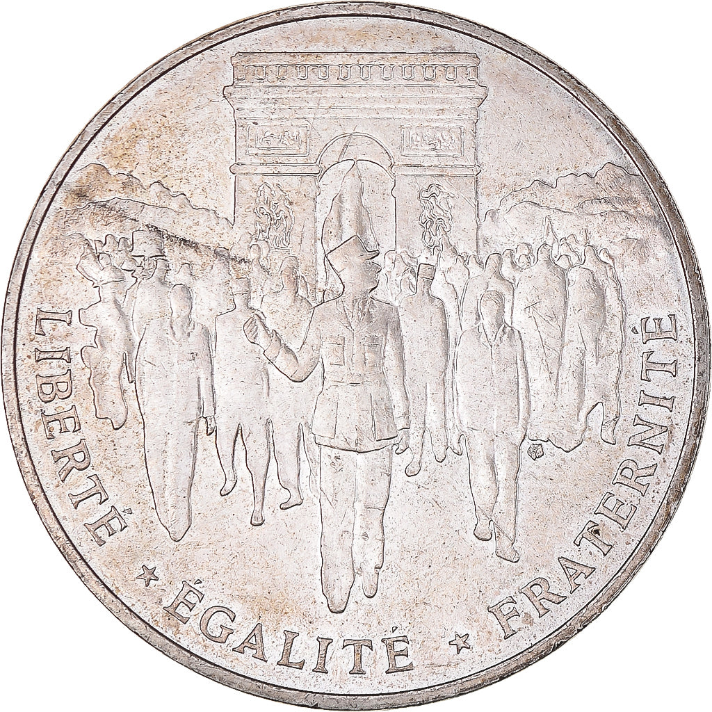 Münze, Frankreich, Libération de Paris, 100 Francs, 1994, SS+, Silber