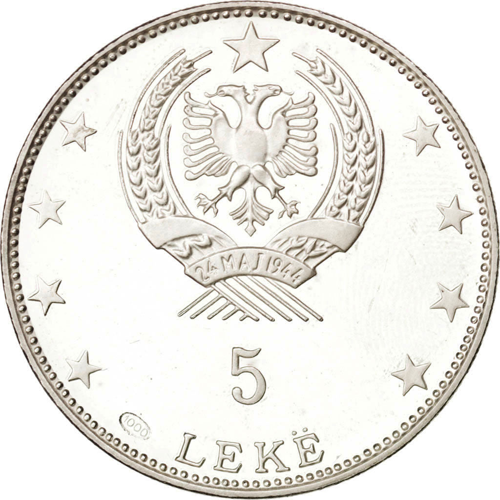 Albanie, 5 Lekë 1968, KM 49.1