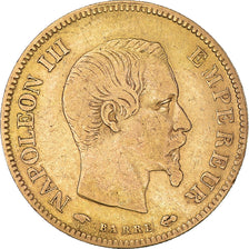 Münze, Frankreich, Napoleon III, 10 Francs, 1857, Paris, S+, Gold, KM:784.3