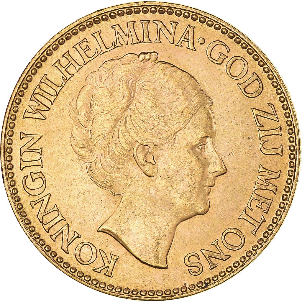 Monnaie, Pays-Bas, Wilhelmina I, 10 Gulden, 1933, SUP+, Or, KM:162