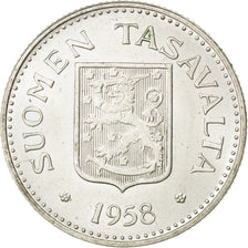 FINLAND, 200 Markkaa, 1958, KM #42, MS(60-62), Silver, 27.5, 8.37