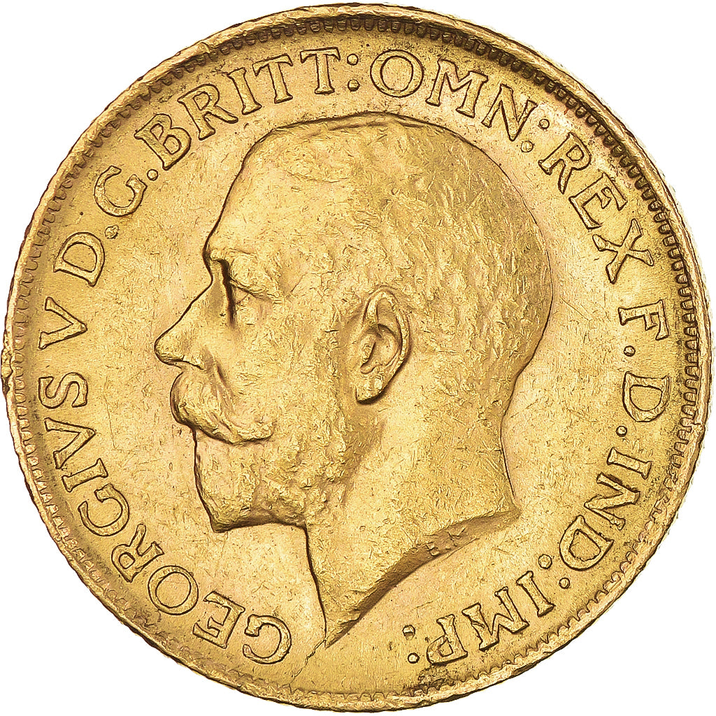 Moneda, Australia, George V, Sovereign, 1916, Sydney, MBC+, Oro, KM:29