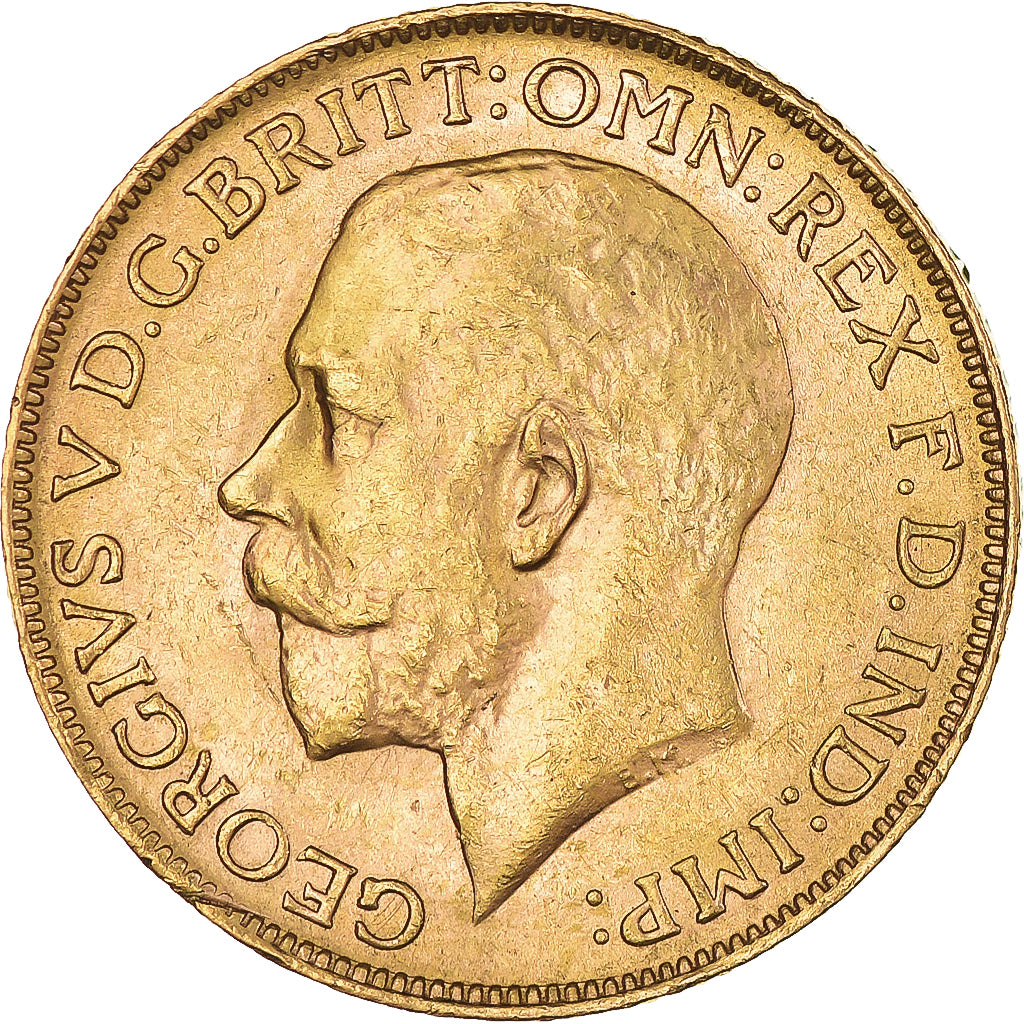 Coin, Australia, George V, Sovereign, 1920, Perth, AU(55-58), Gold, KM:29