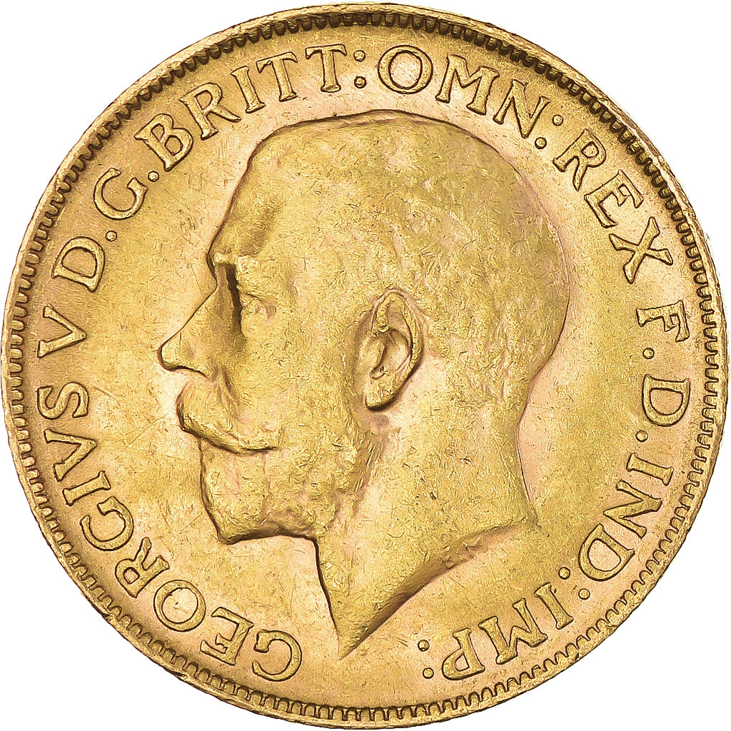 Moneda, Australia, George V, Sovereign, 1922, Perth, EBC, Oro, KM:29