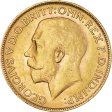 Moneda, Australia, George V, Sovereign, 1922, Perth, EBC, Oro, KM:29