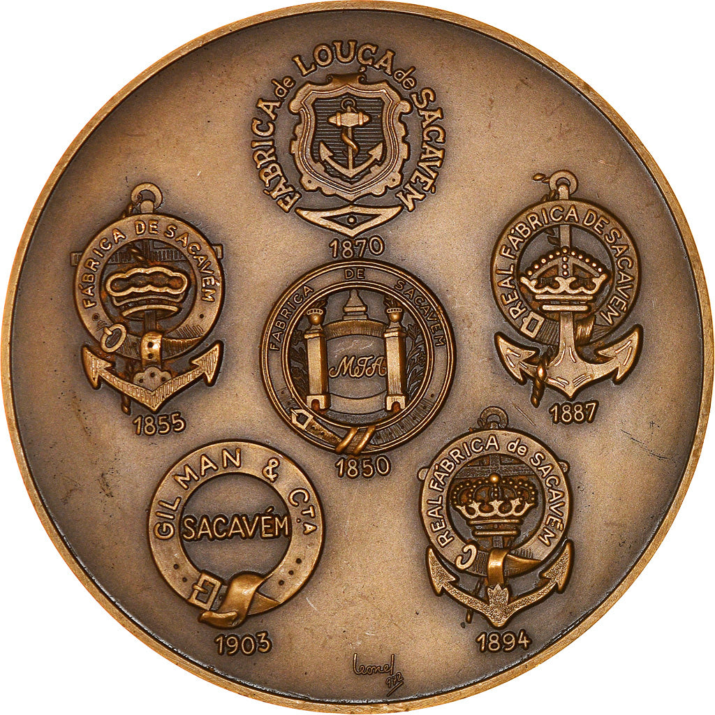 Portugal, Medal, Fabrica de Loiça de Sacavém, Indústria e comércio, 1972