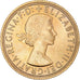 Coin, Great Britain, Elizabeth II, Sovereign, 1963, MS(63), Gold, KM:908