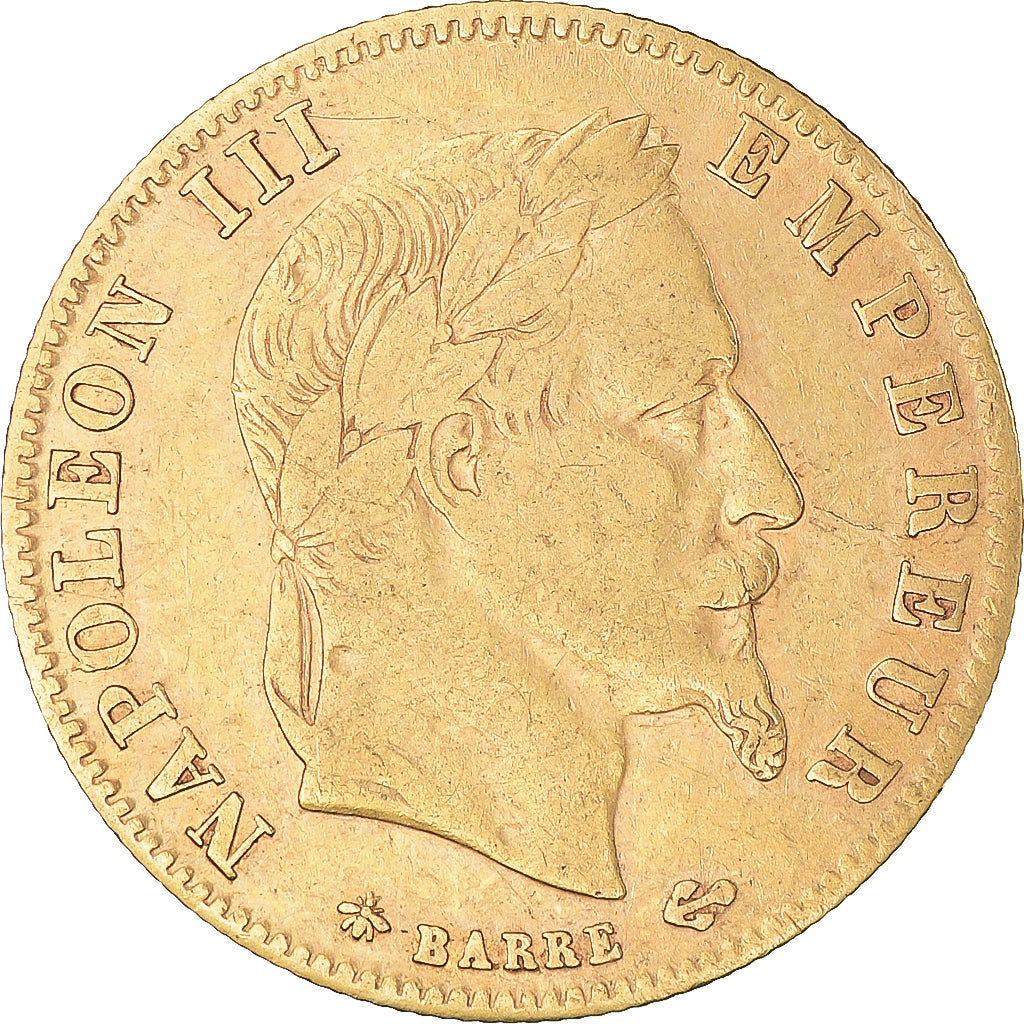 Coin, France, Napoleon III, 5 Francs, 1863, Paris, VF(30-35), Gold, KM:803.1