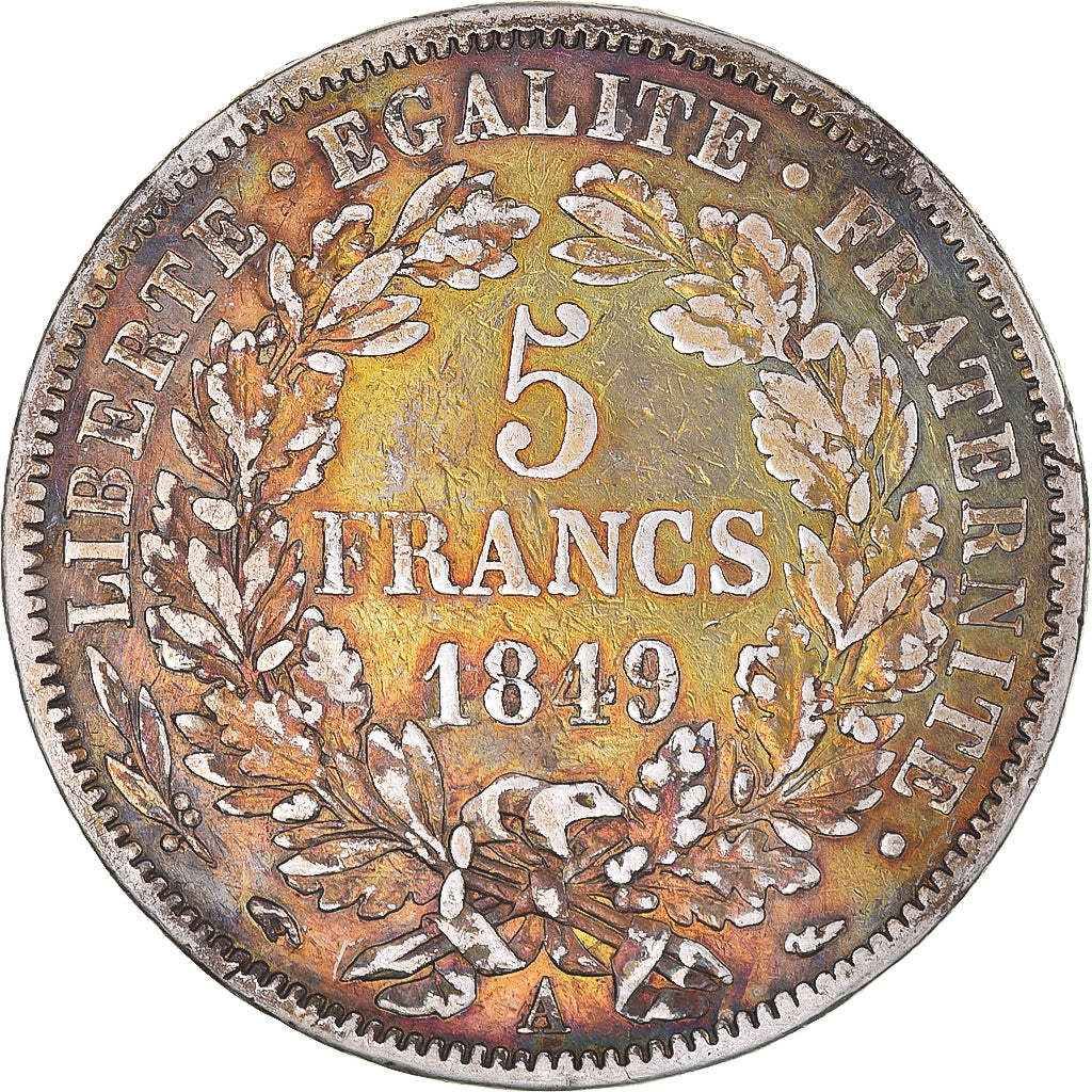 Monnaie, France, Cérès, 5 Francs, 1849, Paris, TB+, Argent, Gadoury:719