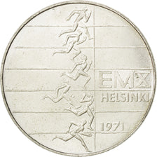 FINLAND, 10 Markkaa, 1971, KM #52, AU(55-58), Silver, 35, 24.19