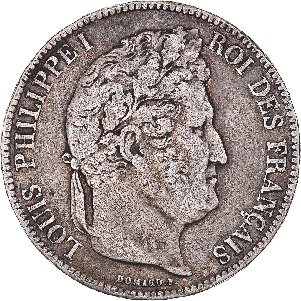 Monnaie, France, Louis-Philippe, 5 Francs, 1835, Bordeaux, TB, Argent