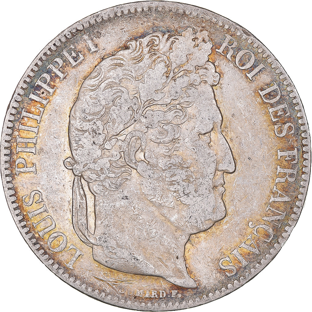 Monnaie, France, Louis-Philippe, 5 Francs, 1842, Strasbourg, TB+, Argent