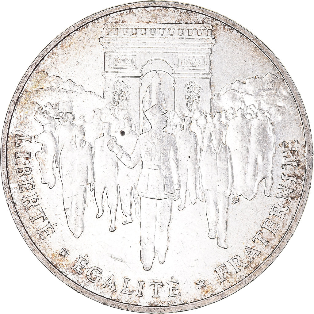 Münze, Frankreich, Libération de Paris, 100 Francs, 1994, SS+, Silber
