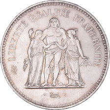 Coin, France, Hercule, 50 Francs, 1975, Paris, MS(63), Silver, KM:941.1