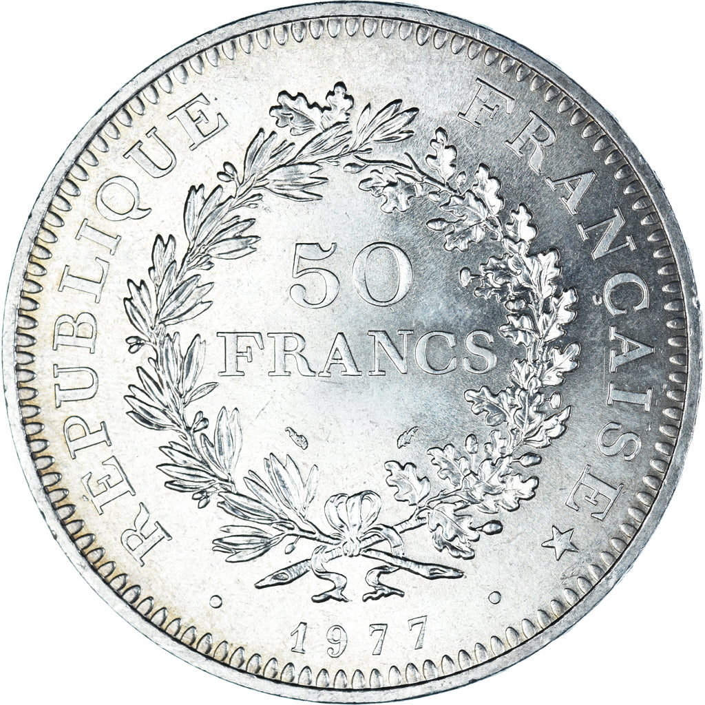 Monnaie, France, Hercule, 50 Francs, 1977, Paris, SPL, Argent, Gadoury:882