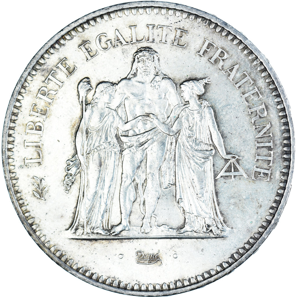 Münze, Frankreich, Hercule, 50 Francs, 1979, Paris, VZ+, Silber, KM:941.1