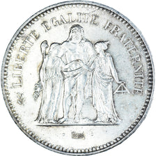 Münze, Frankreich, Hercule, 50 Francs, 1979, Paris, VZ+, Silber, KM:941.1
