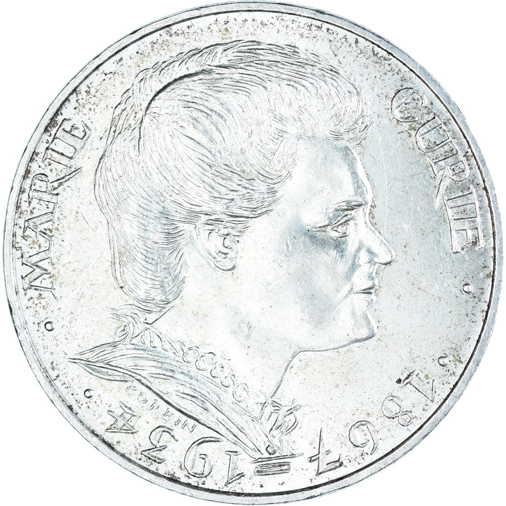 Coin, France, Marie Curie, 100 Francs, 1984, MS(60-62), Silver, KM:955