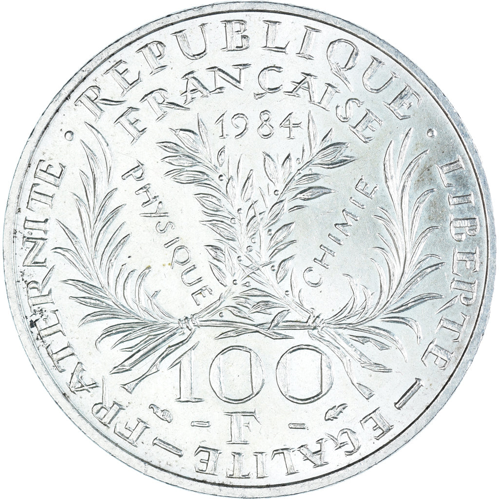 Coin, France, Marie Curie, 100 Francs, 1984, MS(60-62), Silver, KM:955