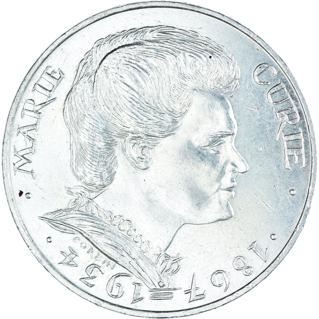 Coin, France, Marie Curie, 100 Francs, 1984, MS(60-62), Silver, KM:955