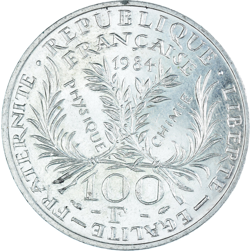Coin, France, Marie Curie, 100 Francs, 1984, MS(60-62), Silver, KM:955