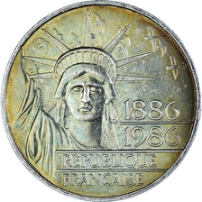 Coin, France, Statue de la Liberté, 100 Francs, 1986, MS(60-62), Silver