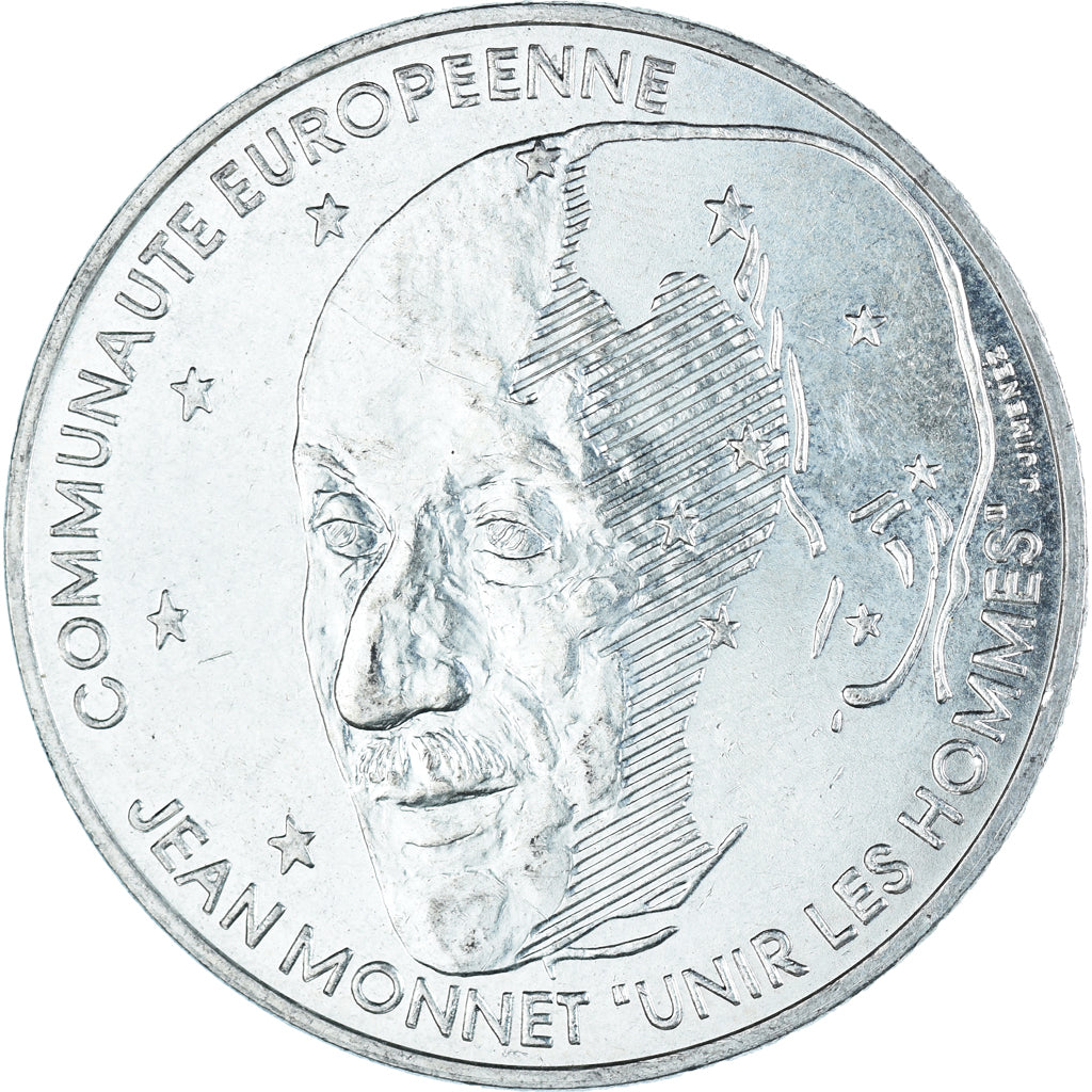 Monnaie, France, Jean Monnet, 100 Francs, 1992, SUP, Argent, KM:1120