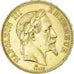 Moeda, França, Napoleon III, 100 Francs, 1866, Paris, AU(50-53), Dourado