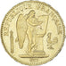 Moneda, Francia, Génie, 20 Francs, 1886, Paris, MBC+, Oro, KM:825, Gadoury:1063