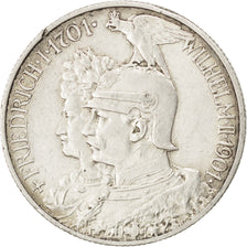 Coin, German States, PRUSSIA, Wilhelm II, 2 Mark, 1901, EF(40-45), Silver