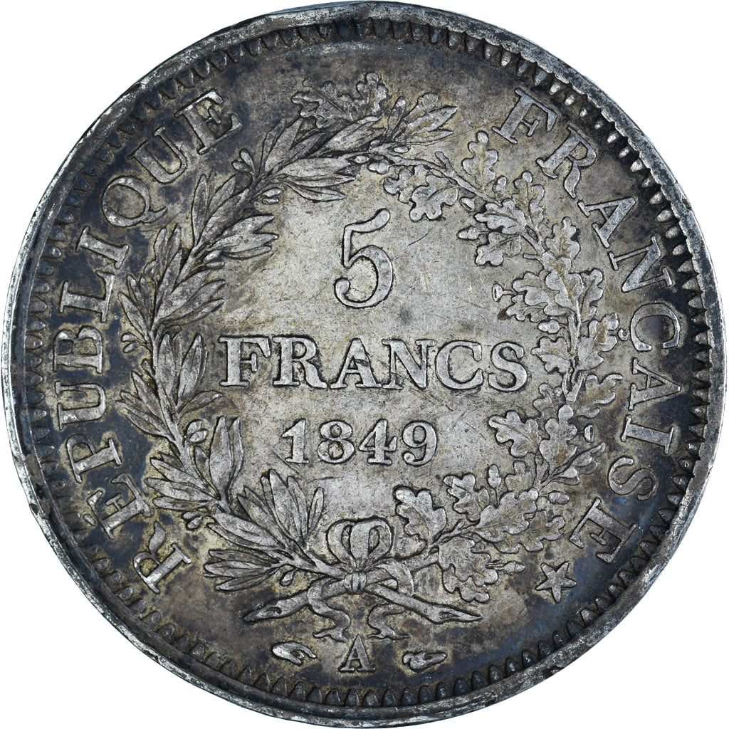 Coin, France, Hercule, 5 Francs, 1849, Paris, VF(30-35), Silver, KM:756.1