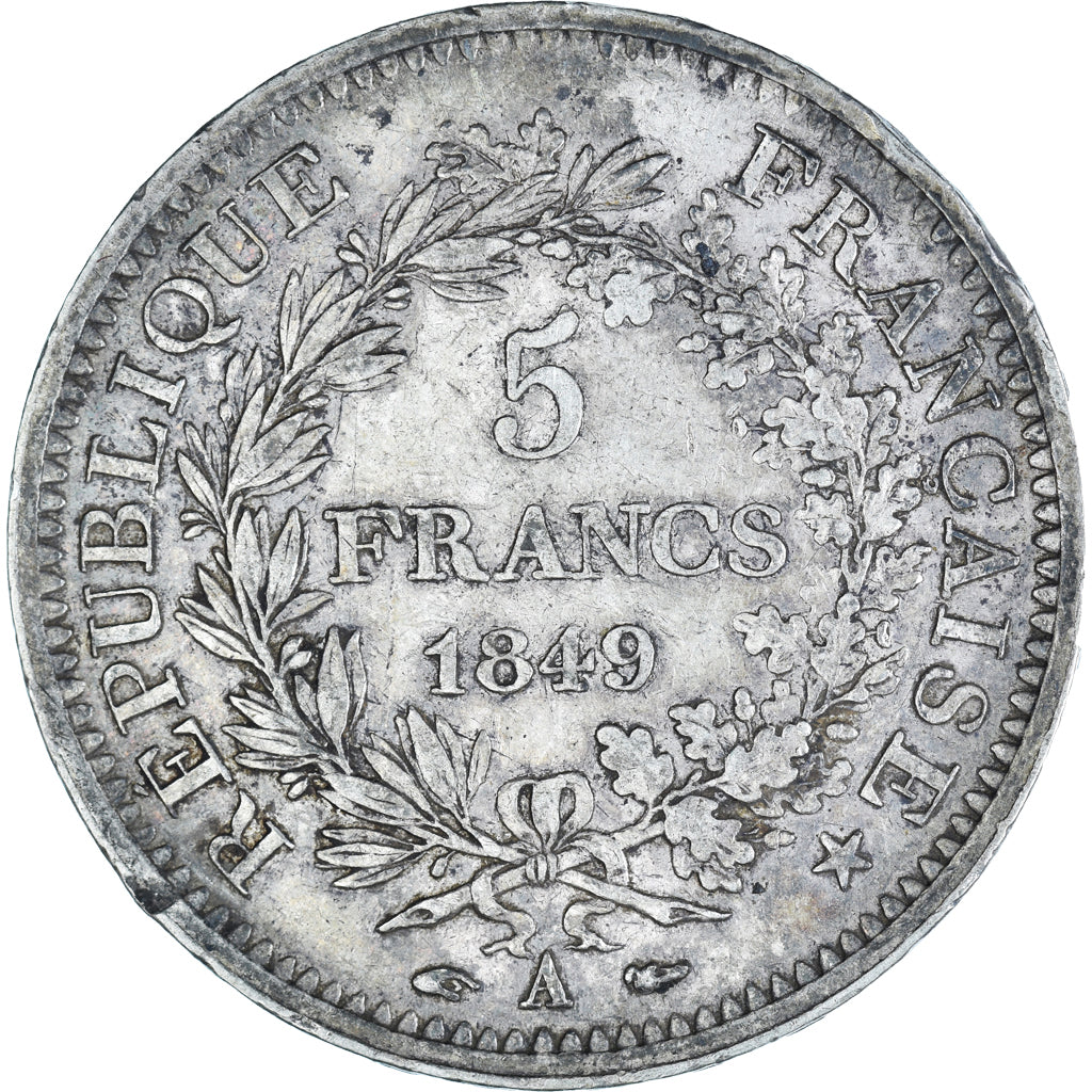Münze, Frankreich, Hercule, 5 Francs, 1849, Paris, SS, Silber, KM:756.1