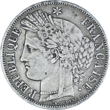Coin, France, Cérès, 5 Francs, 1849, Paris, main-chien, VF(30-35), Silver