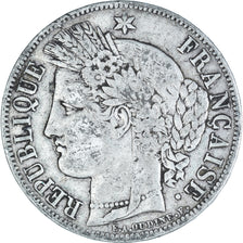 Münze, Frankreich, Cérès, 5 Francs, 1850, Paris, S, Silber, KM:761.1