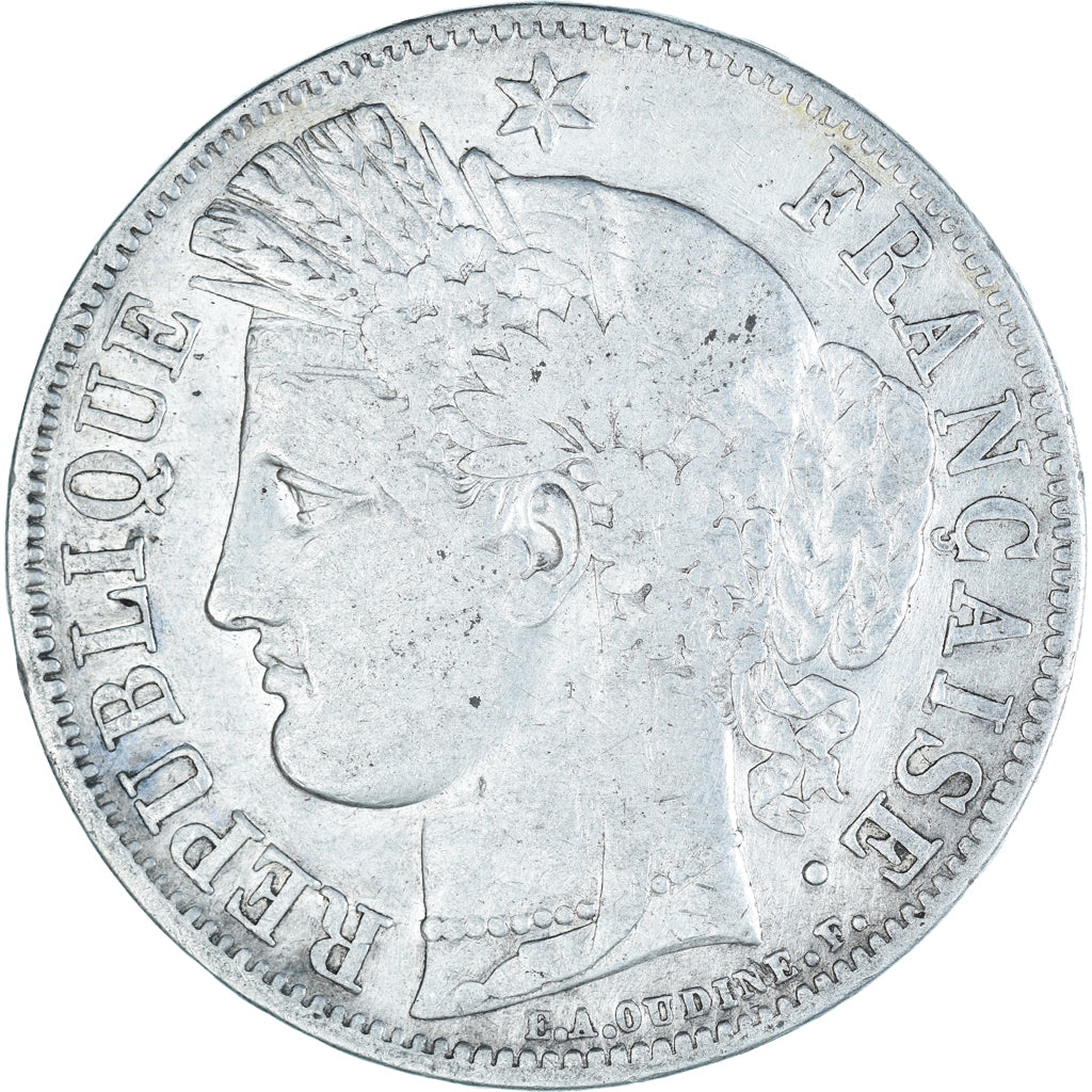 Münze, Frankreich, Cérès, 5 Francs, 1850, Paris, S, Silber, KM:761.1
