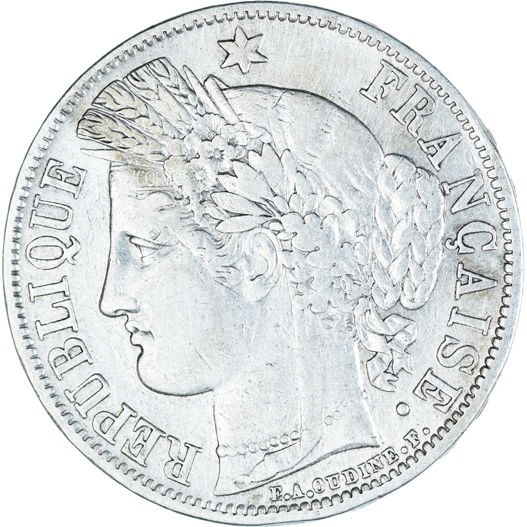 Coin, France, Cérès, 5 Francs, 1851, Paris, VF(20-25), Silver, KM:761.1
