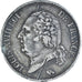Coin, France, Louis XVIII, 5 Francs, 1822, Paris, VF(30-35), Silver, KM:711.1