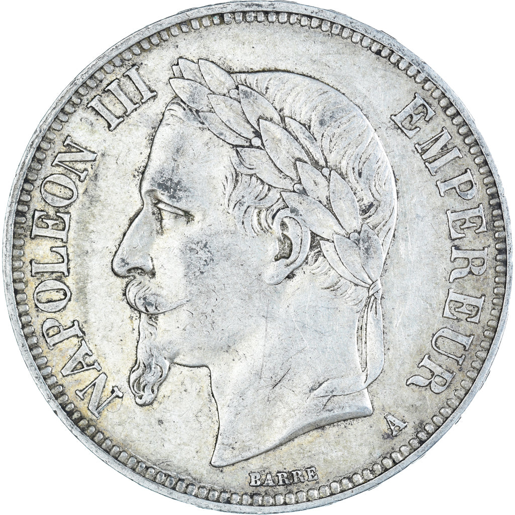 Monnaie, France, Napoleon III, 5 Francs, 1870, Paris, TTB, Argent, KM:799.1