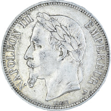 Monnaie, France, Napoleon III, 5 Francs, 1870, Paris, TTB, Argent, KM:799.1