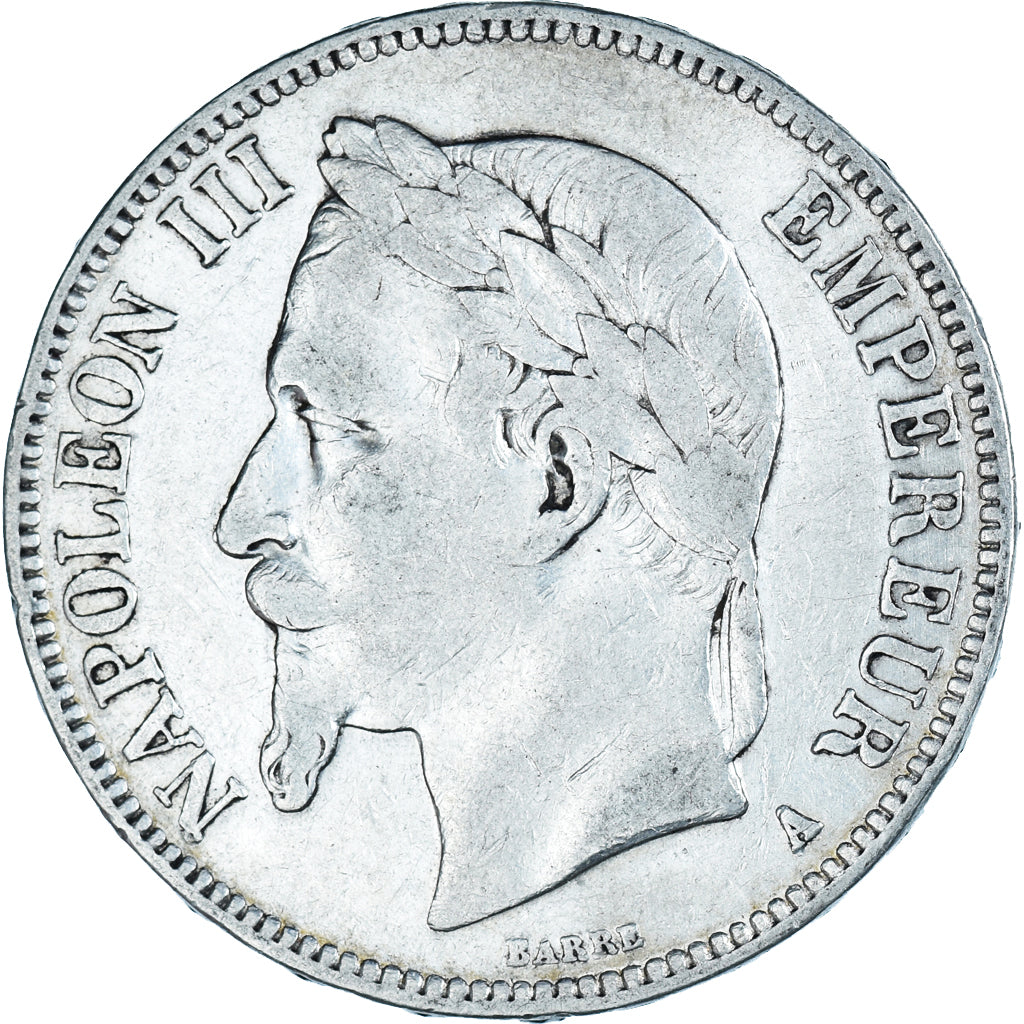 Monnaie, France, Napoleon III, 5 Francs, 1868, Paris, TB, Argent, Gadoury:739