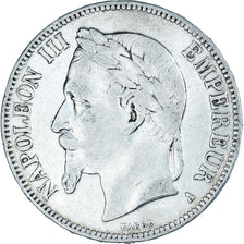 Monnaie, France, Napoleon III, 5 Francs, 1868, Paris, TB, Argent, Gadoury:739