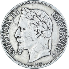 Moneta, Francja, Napoleon III, 5 Francs, 1867, Paris, VF(20-25), Srebro