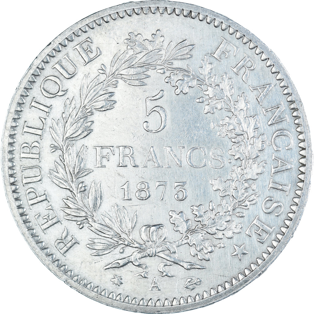 Coin, France, Hercule, 5 Francs, 1873, Paris, AU(55-58), Silver, KM:820.1