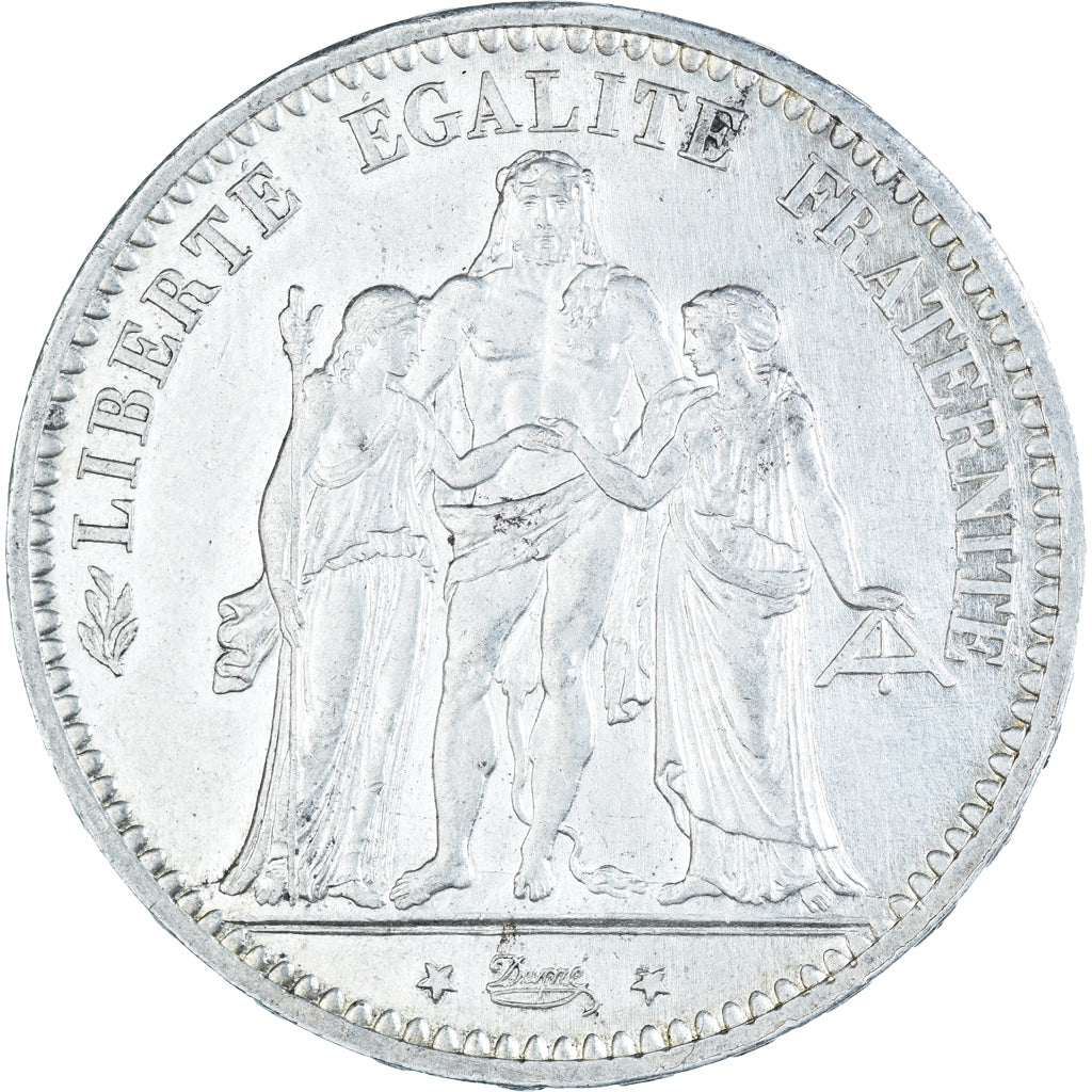 Coin, France, Hercule, 5 Francs, 1873, Paris, MS(60-62), Silver, KM:820.1
