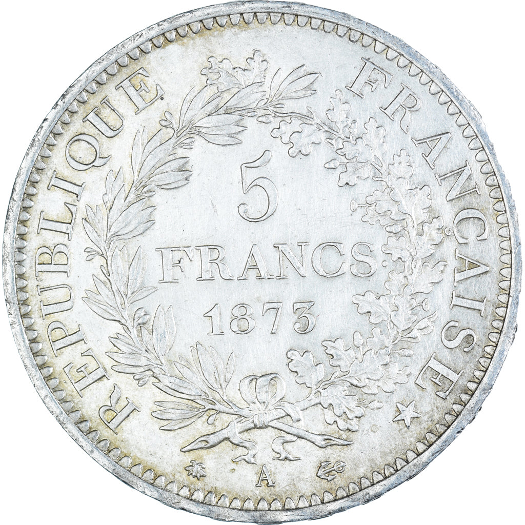Coin, France, Hercule, 5 Francs, 1873, Paris, MS(60-62), Silver, KM:820.1