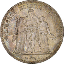 Coin, France, Hercule, 5 Francs, 1876, Paris, EF(40-45), Silver, KM:820.1